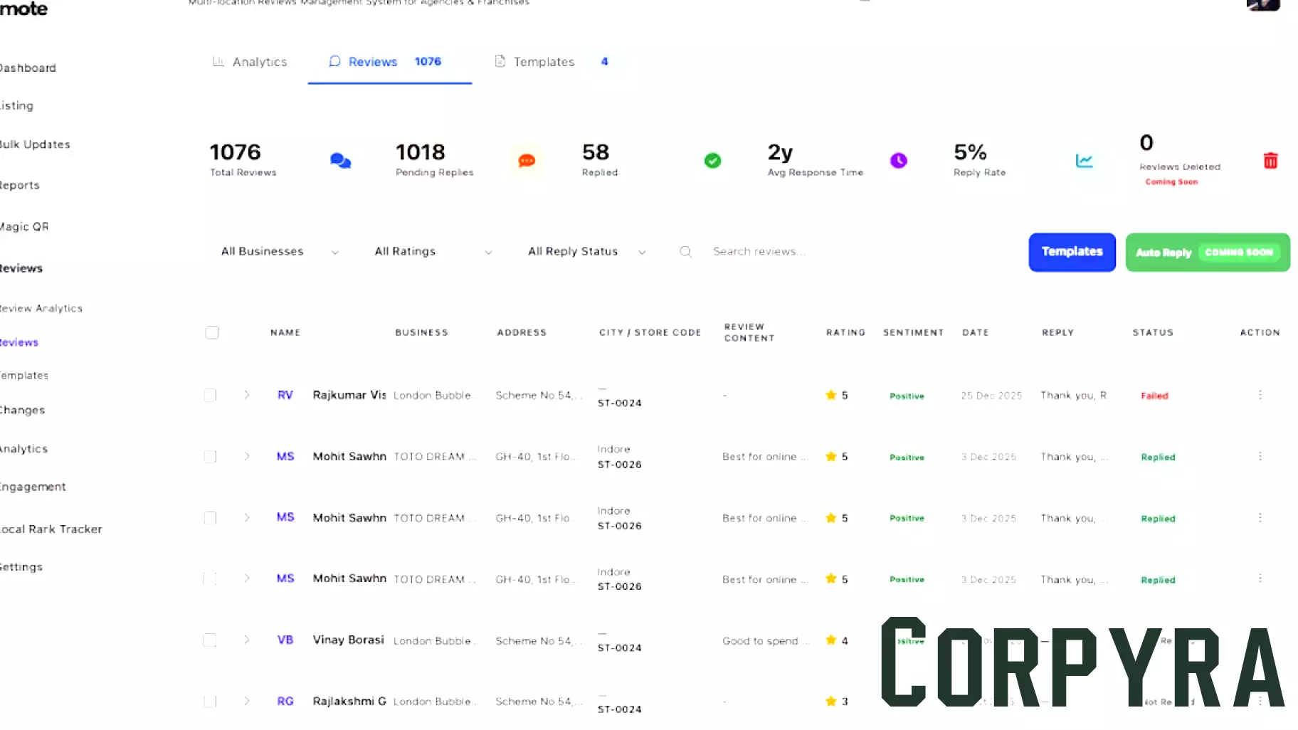GMB Management Software for Multi Location Business