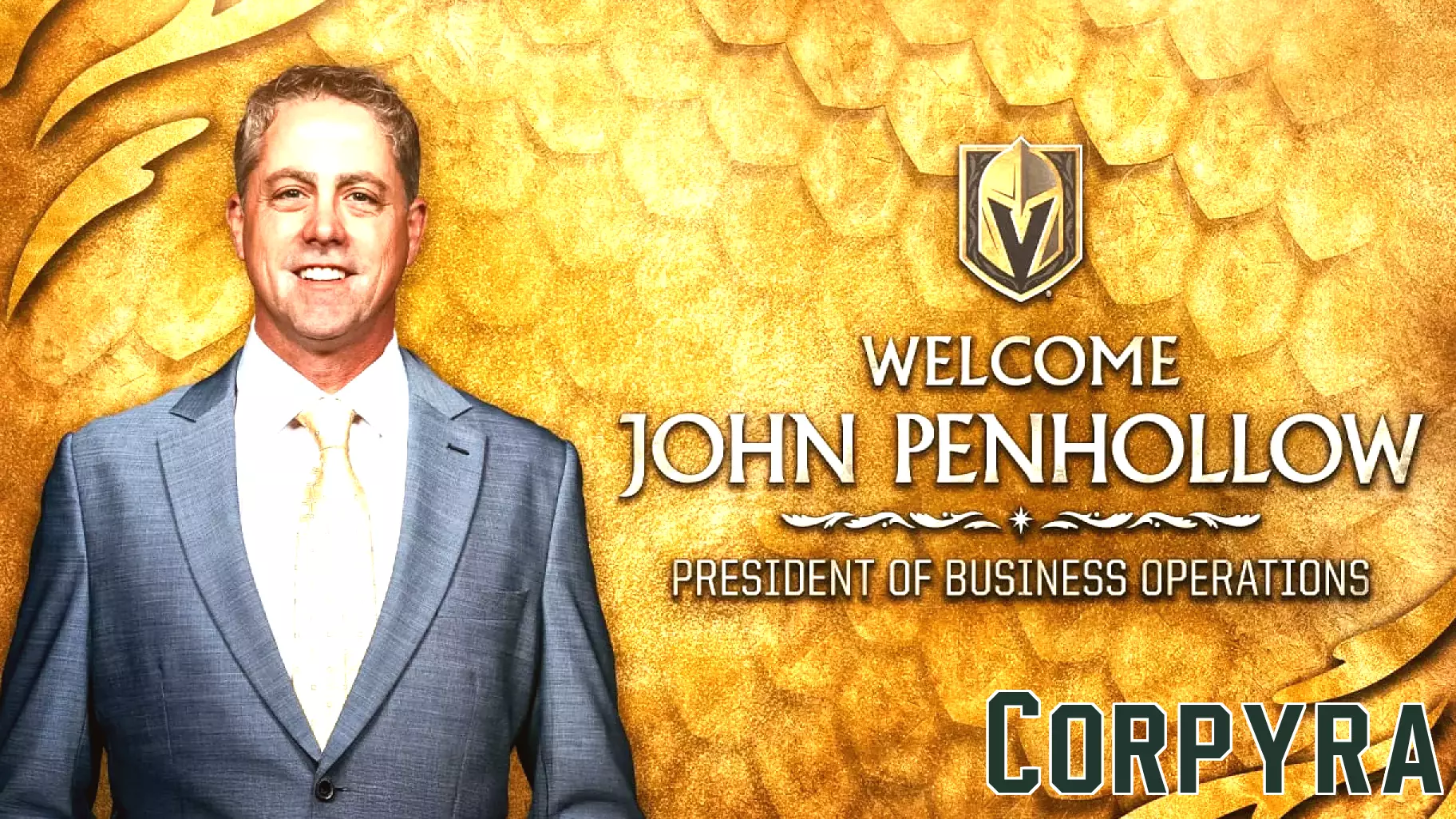 John Penhollow Appointed as President of Business Operations for the Vegas Golden Knights