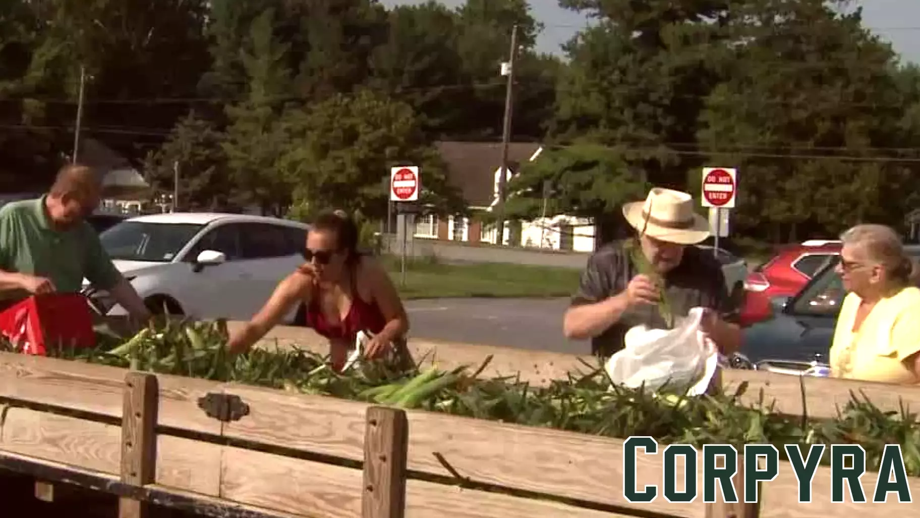 Road Closure Disrupts Corn Wagon Produce Stand Operations
