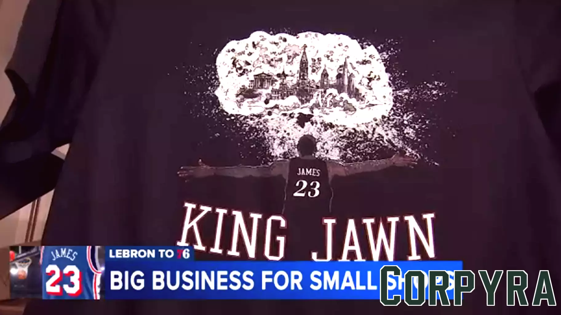 Small businesses getting big boost as LeBron James signs with 76ers